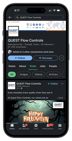 Quest Flow Controls LinkedIn